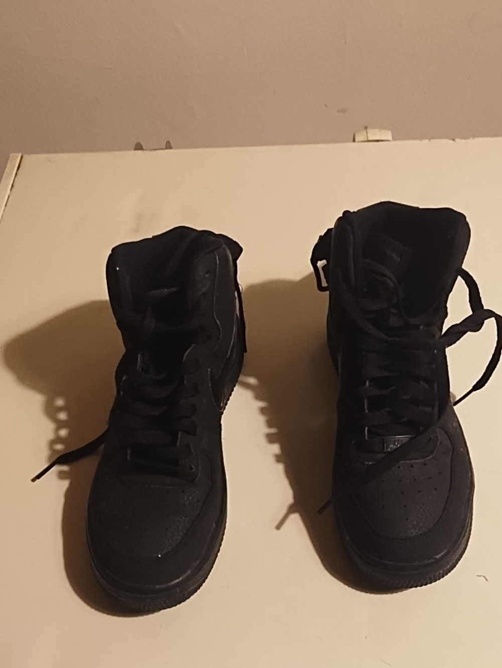 Men's Black High-Top Sneakers